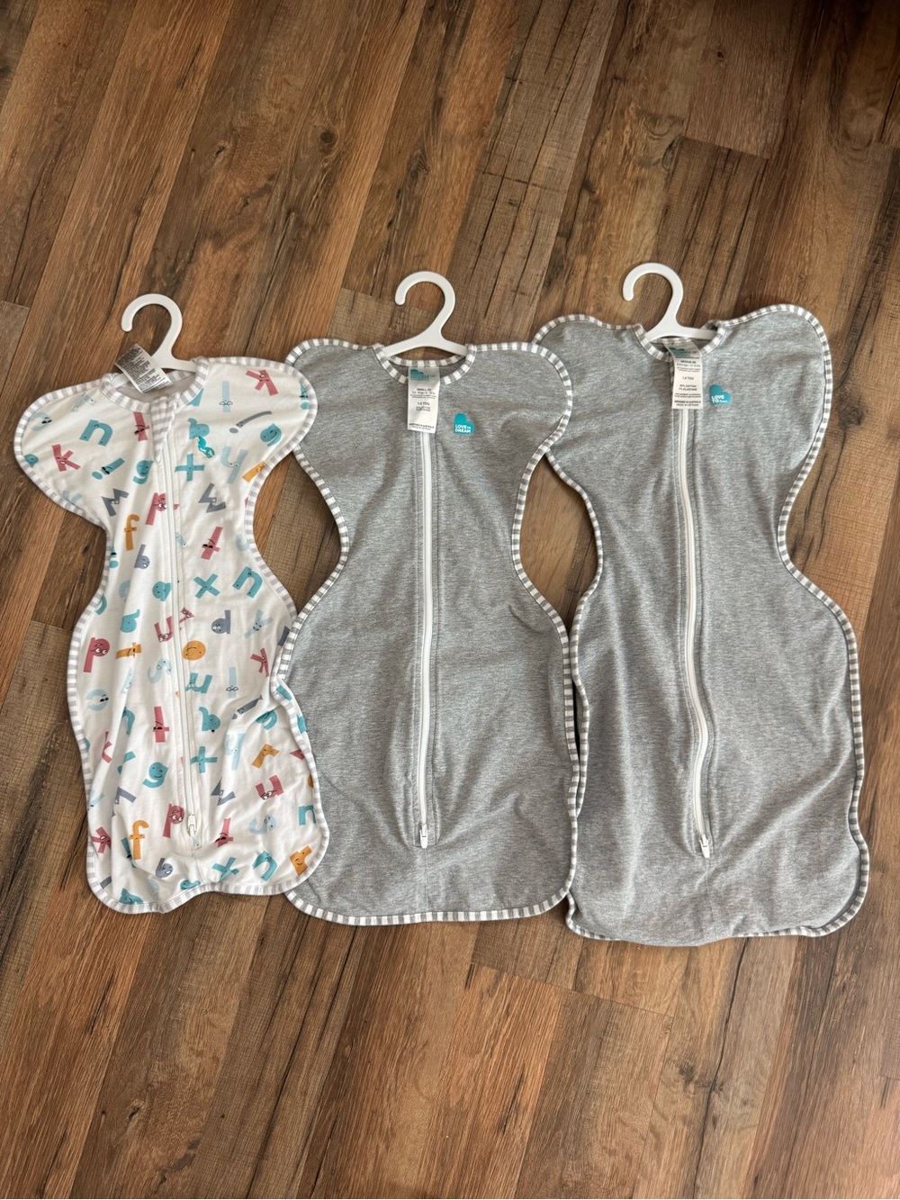 Love to dream - Swaddle Sleeper - Gray & Patterned Kids Pajamas